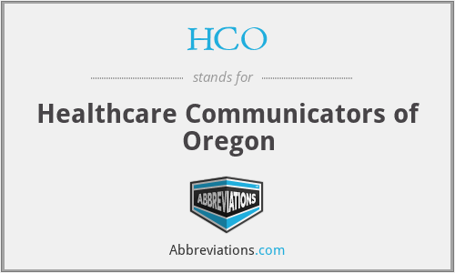 HCO - Healthcare Communicators of Oregon