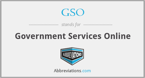 GSO - Government Services Online