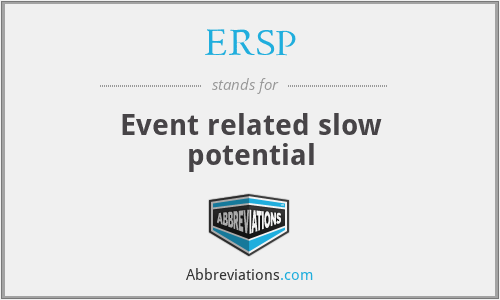 ERSP - Event related slow potential