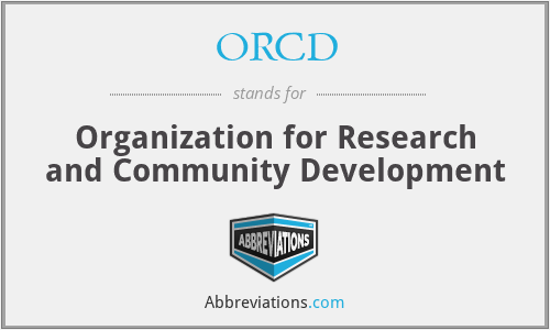 ORCD - Organization for Research and Community Development
