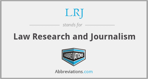 LRJ - Law Research and Journalism