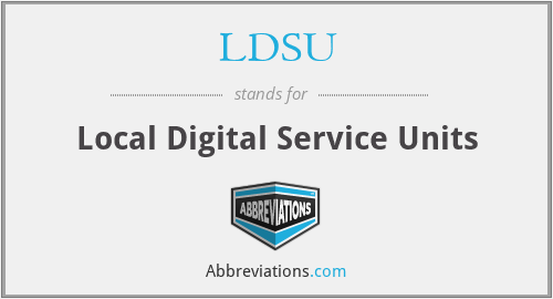 LDSU - Local Digital Service Units