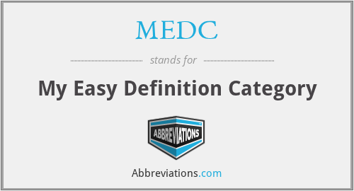 MEDC - My Easy Definition Category