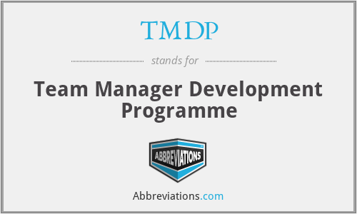 TMDP - Team Manager Development Programme