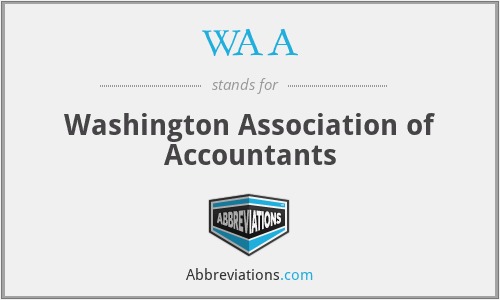WAA - Washington Association of Accountants