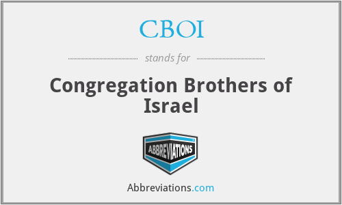 CBOI - Congregation Brothers of Israel