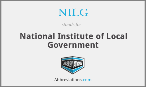 NILG - National Institute of Local Government