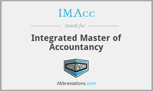 IMAcc - Integrated Master of Accountancy