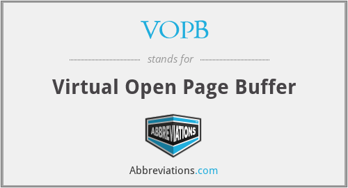 VOPB - Virtual Open Page Buffer