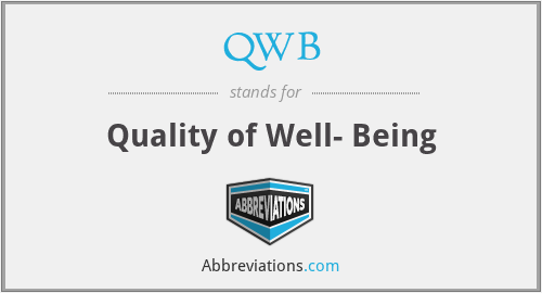 QWB - Quality of Well- Being