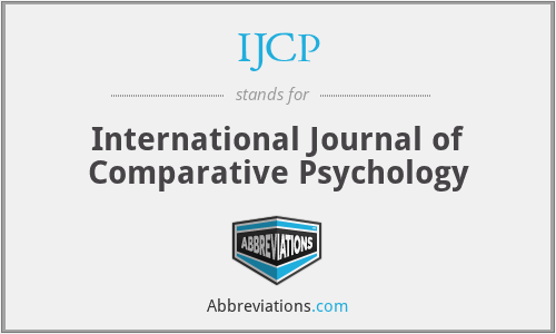 IJCP - International Journal of Comparative Psychology