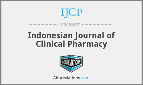 IJCP - Indonesian Journal of Clinical Pharmacy