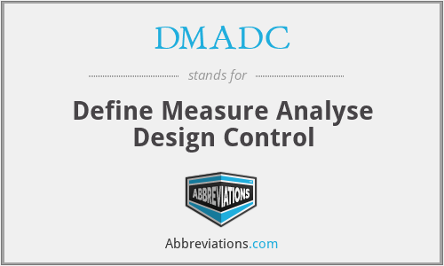 DMADC - Define Measure Analyse Design Control