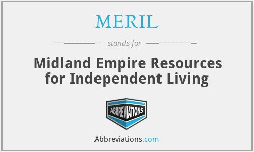 MERIL - Midland Empire Resources for Independent Living