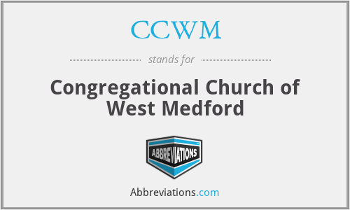 CCWM - Congregational Church of West Medford