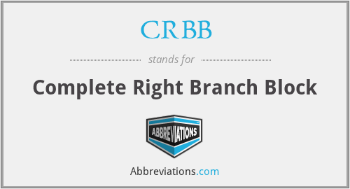 CRBB - Complete Right Branch Block