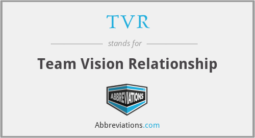 TVR - Team Vision Relationship