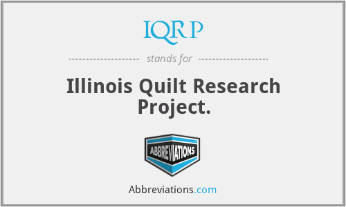 IQRP - Illinois Quilt Research Project.