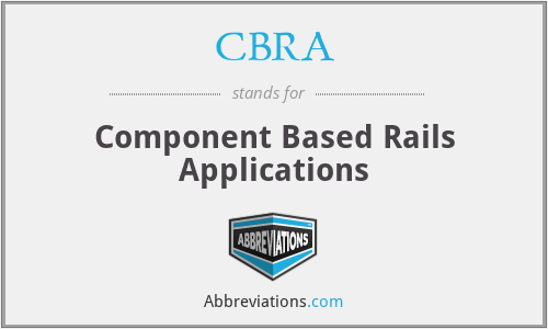 CBRA - Component Based Rails Applications