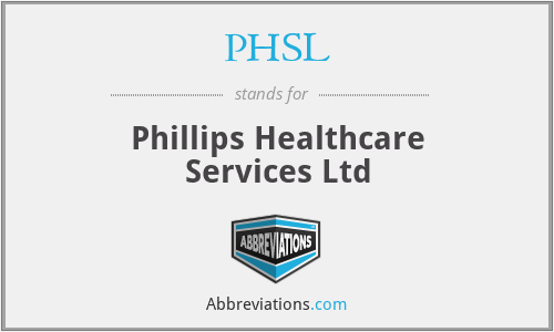 PHSL - Phillips Healthcare Services Ltd