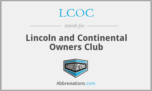 LCOC - Lincoln and Continental Owners Club