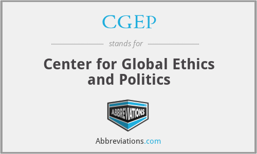 CGEP - Center for Global Ethics and Politics
