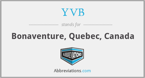 YVB - Bonaventure, Quebec, Canada