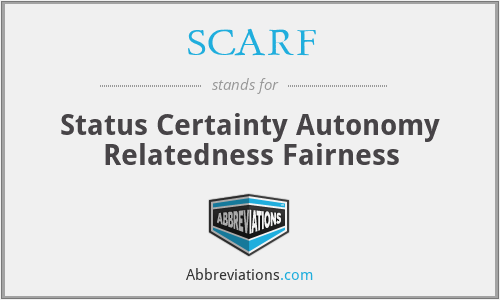 SCARF - Status Certainty Autonomy Relatedness Fairness