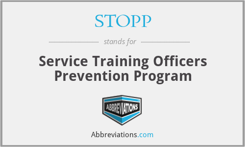 STOPP - Service Training Officers Prevention Program