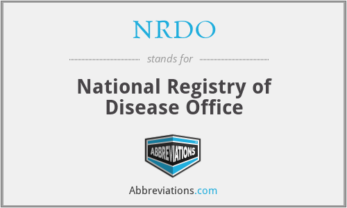 NRDO - National Registry of Disease Office
