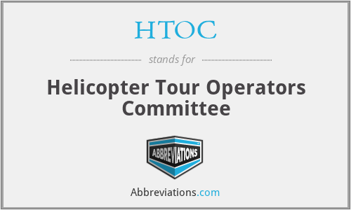 HTOC - Helicopter Tour Operators Committee