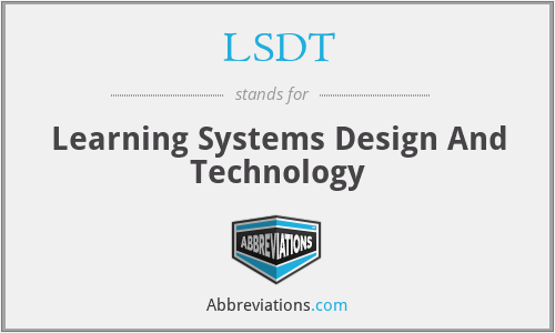 LSDT - Learning Systems Design And Technology