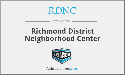 RDNC - Richmond District Neighborhood Center