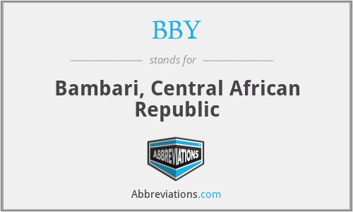 BBY - Bambari, Central African Republic
