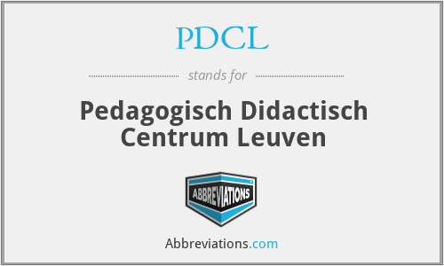 PDCL - Pedagogisch Didactisch Centrum Leuven