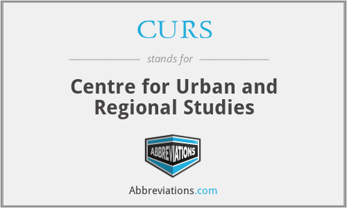 CURS - Centre for Urban and Regional Studies