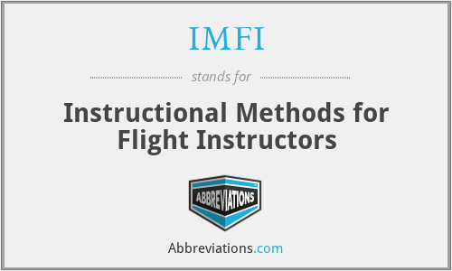 IMFI - Instructional Methods for Flight Instructors