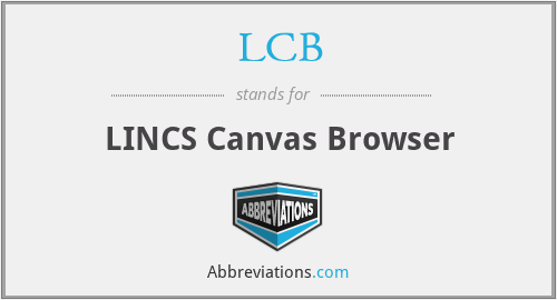 LCB - LINCS Canvas Browser