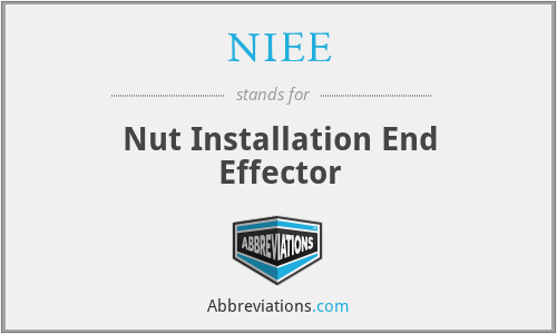 NIEE - Nut Installation End Effector
