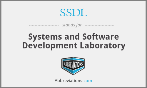 SSDL - Systems and Software Development Laboratory