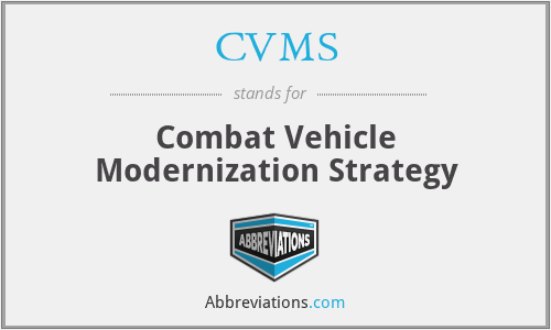 CVMS - Combat Vehicle Modernization Strategy