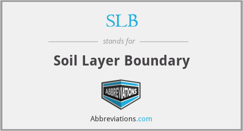 SLB - Soil Layer Boundary
