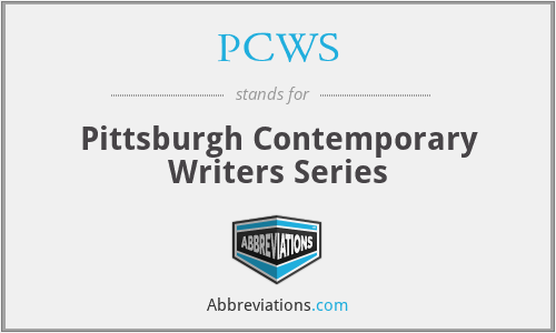 PCWS - Pittsburgh Contemporary Writers Series