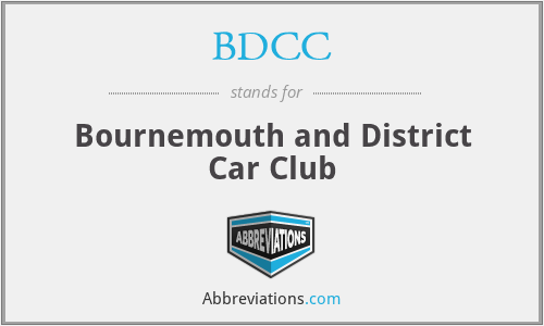 BDCC - Bournemouth and District Car Club