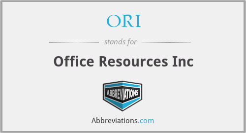 ORI - Office Resources Inc