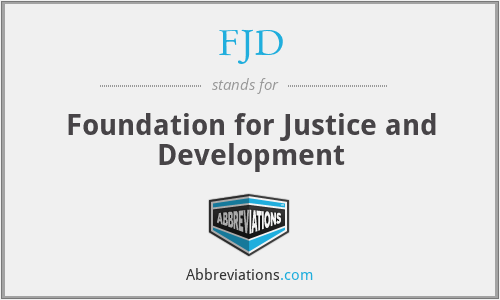 FJD - Foundation for Justice and Development