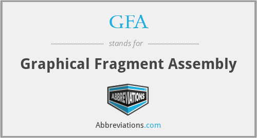GFA - Graphical Fragment Assembly