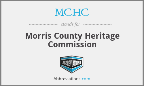 MCHC - Morris County Heritage Commission