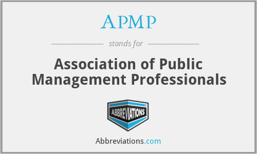 APMP - Association of Public Management Professionals