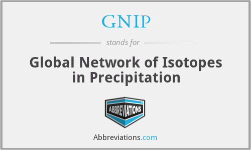 GNIP - Global Network of Isotopes in Precipitation